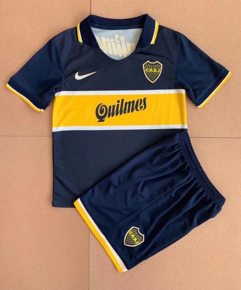 Kids-Boca juniors 96/97 Home Soccer Jersey